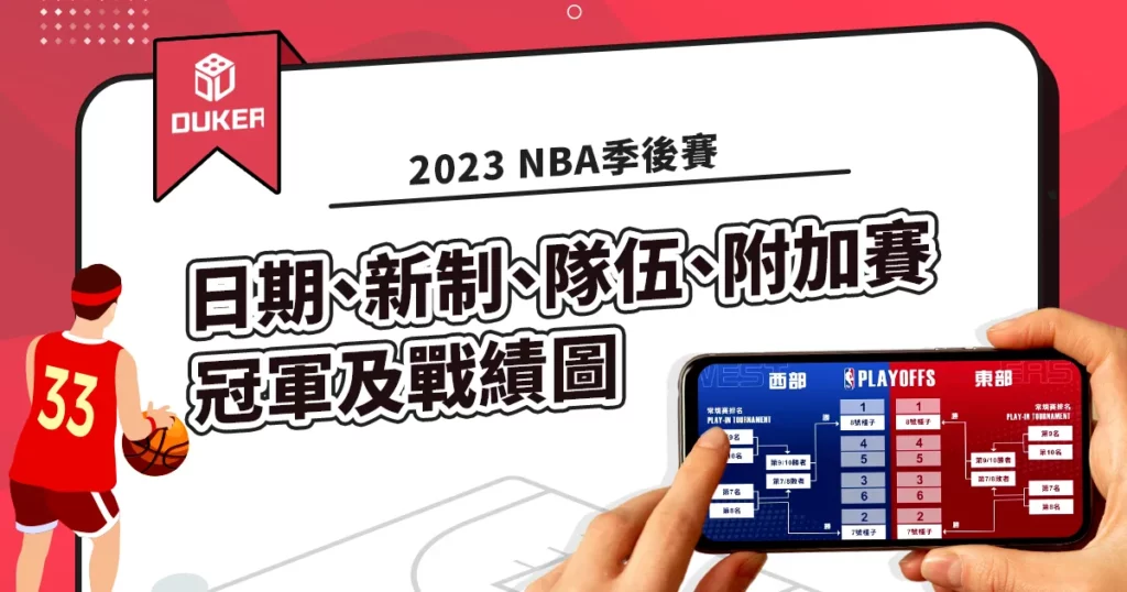 2023 NBA季後賽：日期、新制、隊伍、附加賽、冠軍及戰績圖