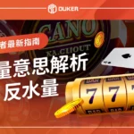 洗碼量意思解析：娛樂城流水量、反水是什麼？－初學者最新指南