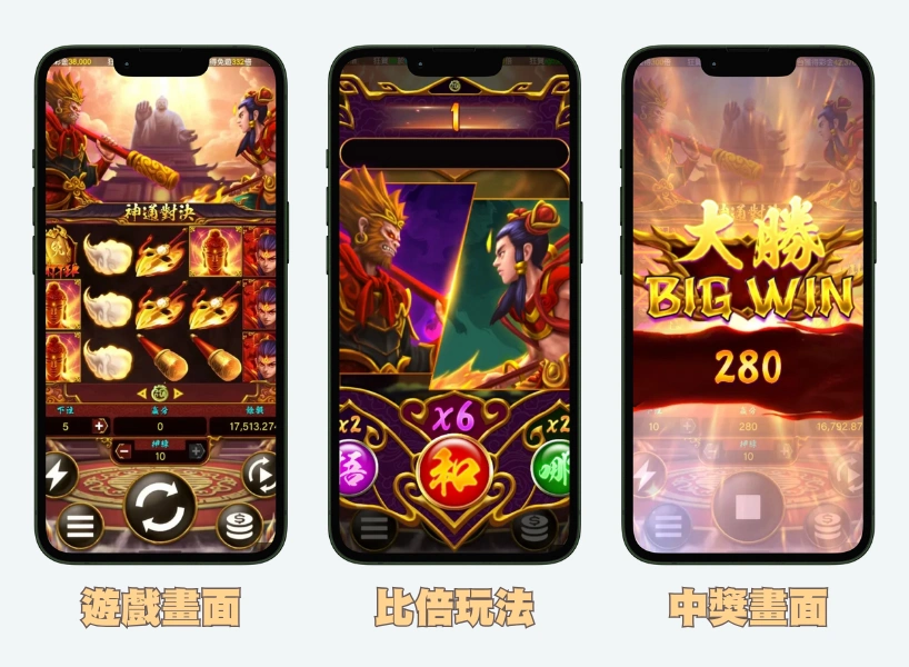RG神通對決免費試玩：獨創 「比倍對決」 獎金 5000 倍！